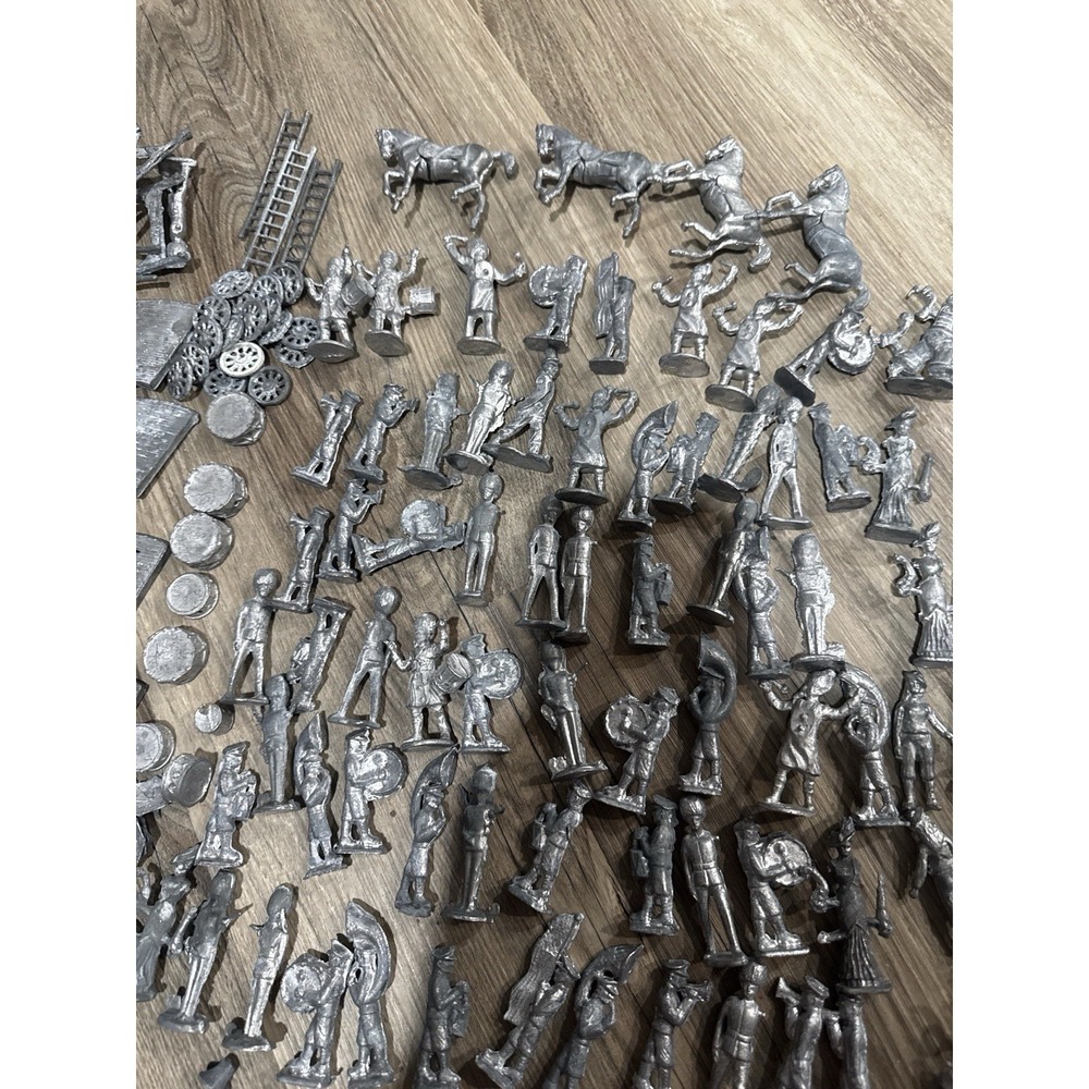 VTG Barclay Manoil Soldier Military Horses And other Figures Lead Unpainted - Picture 4 of 16